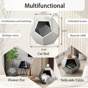 25.98"Modern Pet Furniture Cat Litter Side Table, Sofa Side Table,