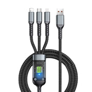 3 In 1 Usb 100w Cable For Fast Charging And Data Mini Usb
