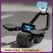 Automatic rebound abdominal compression and abdominal muscle training