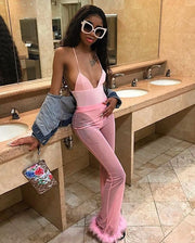 Summer Women Mesh High Waist Pants