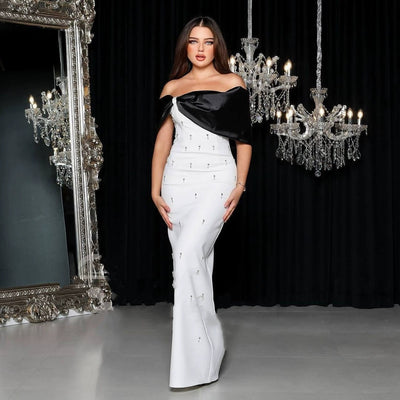Bandage Evening Dress Elegant and Sexy One-Shoulder Dress