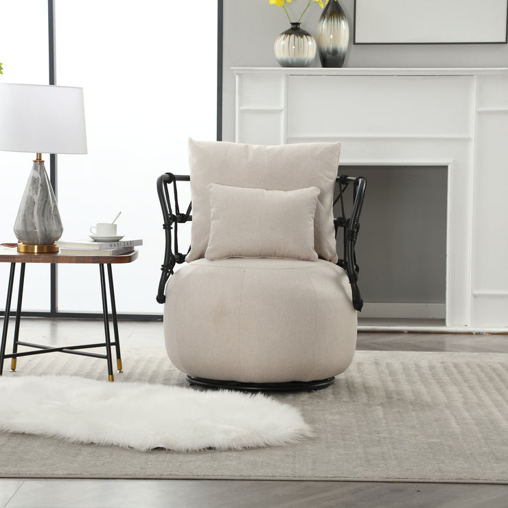 COOLMORE Upholstered Tufted Living Room Chair Textured