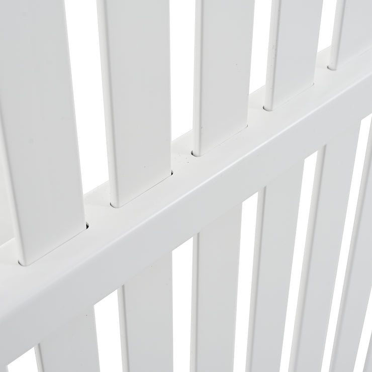 Privacy Screen Panels Kit Air Conditioner Trash Can Enclosure Vinyl white color