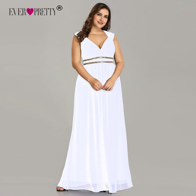 Ever Pretty Plus Size Formal Evening Dresses Long Women Elegant Burgundy