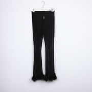 Summer Women Mesh High Waist Pants