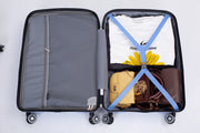 Hardshell Suitcase Spinner Wheels PP Luggage Sets Lightweight Durable