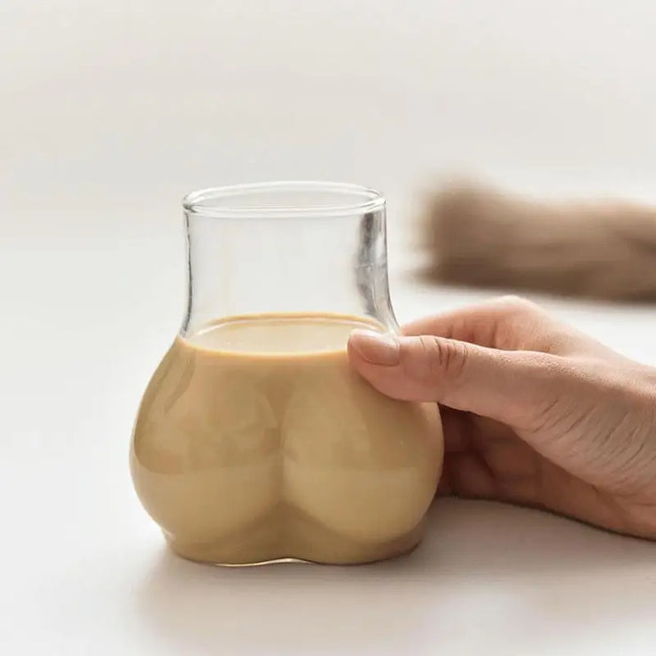 creative Butt Drinking Glass  Borosilicate Glass Transparent