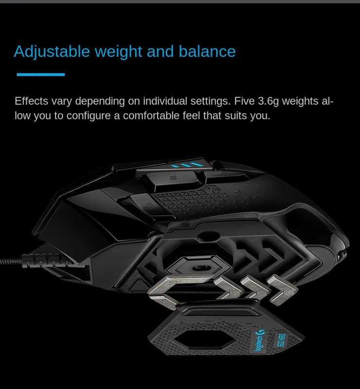 Logitech G502Hero Dominator Cable Gaming Mouse