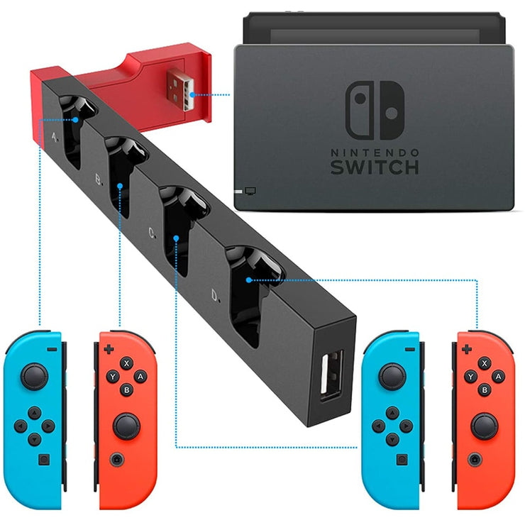 Switch Joy Con Controller Charger Dock Stand Station Holder for Nintendo Switch