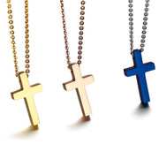 Vnox Classic Blank Cross Necklaces Prayer Christ Men Jewelry