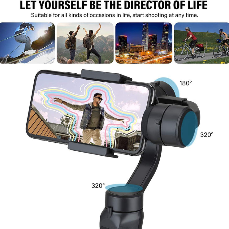 Three-axis handheld gimbal F6 stabilizer mobile phone three-axis stabilizer