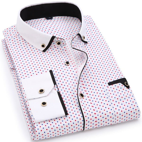 Male Social Business Dress Shirt Brand Men Clothing