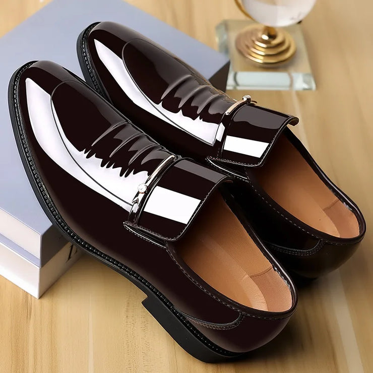 Patent Leather Shoes for Men Business Shoes