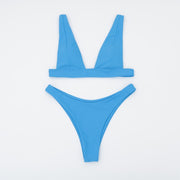 New Sexy Bikini Solid Swimsuit Women Swimwear
