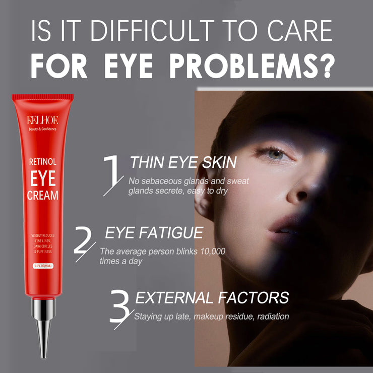 Retinol Firming Eye Cream Moisturizes Around Eyes, Tightens Skin,