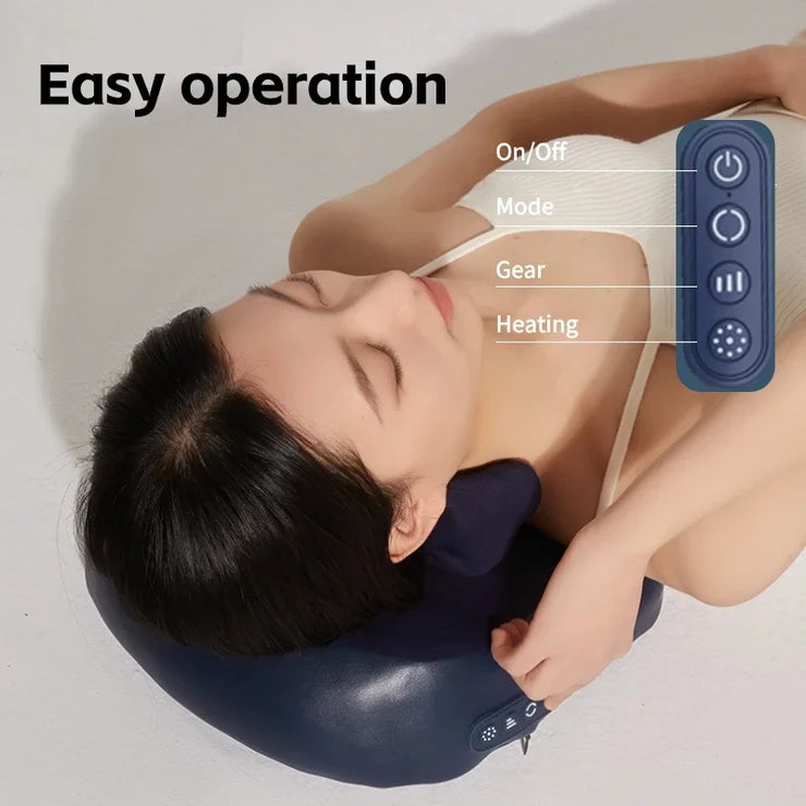 Neck Shoulder Massage Pillow Wireless Electric Car