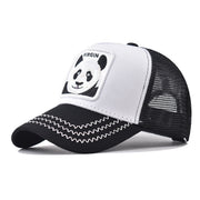 Thickened and hardened panda animal mesh cap