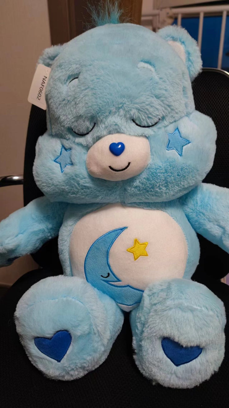 Three-color Bear Pillow Plush Toy Rainbow Bear Doll Cute Panda