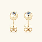 Moissanite 925 Sterling Silver Stud Earrings