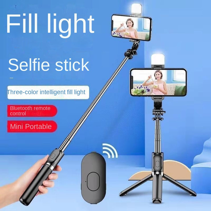 Wholesale Bluetooth Selfie Stick with Fill Light Extended
