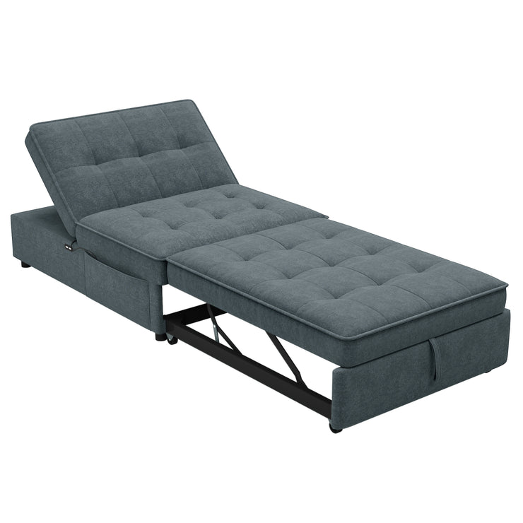 Four in one sofa bed, chair bed, multifunctional folding Ottoman bed