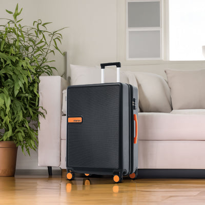 Contrast Color Hardshell Luggage 24inch Expandable Spinner Suitcase
