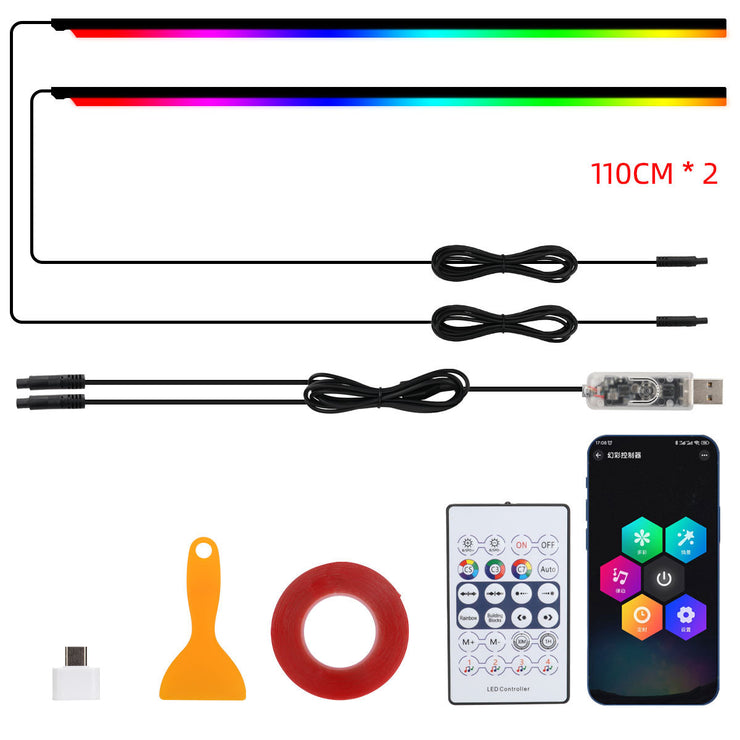 10 in 1 Car LED Acrylic Light Strip RGB Symphony Auto Interior