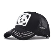 Thickened and hardened panda animal mesh cap