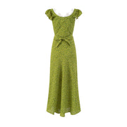 Lace edge lace ruffle edge dress