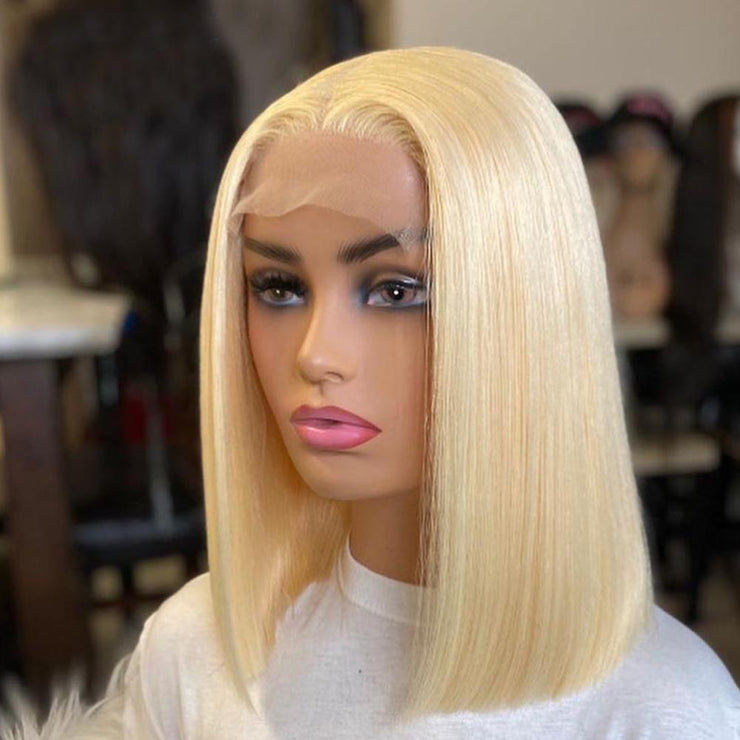 Natural Hairline Golden Wig Suitable For Women