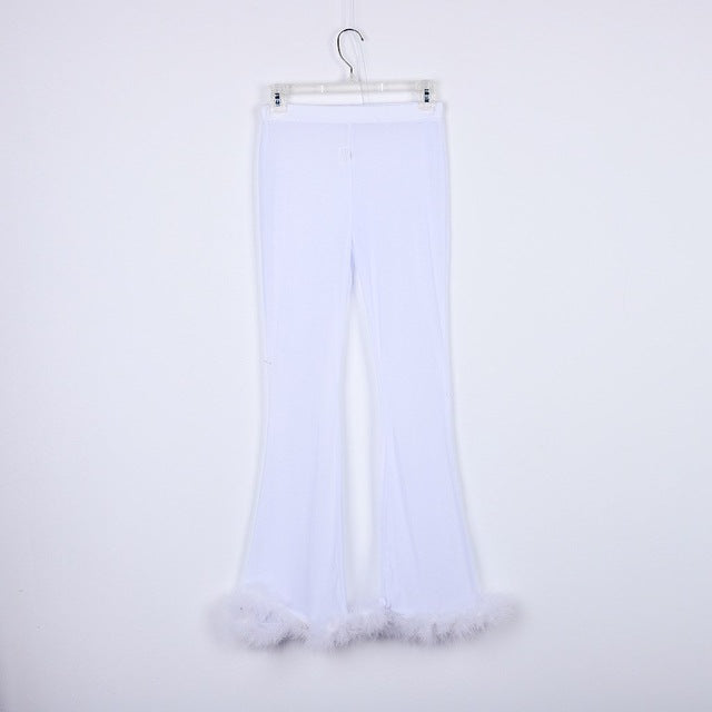 Summer Women Mesh High Waist Pants
