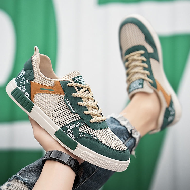 Big Size Hollow Fashion Sneakers Men Comfortable Mesh Shoes