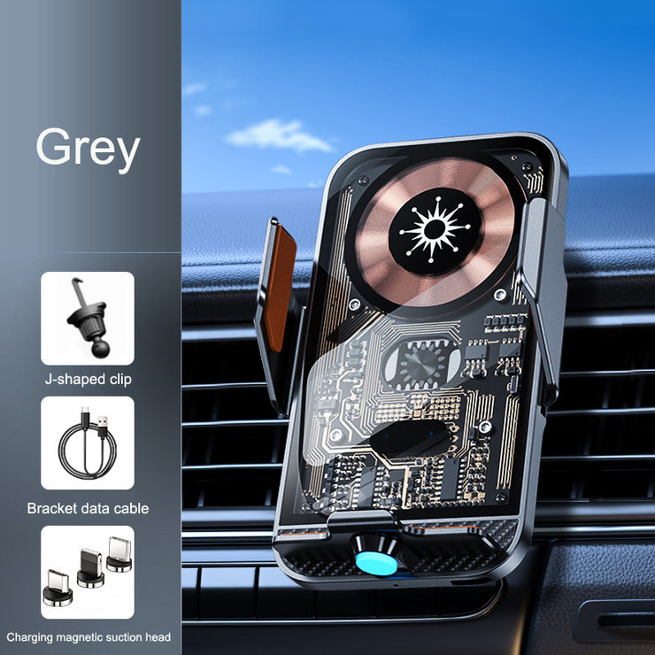 C11 car holder wireless phone charger infrared induction opening and closing