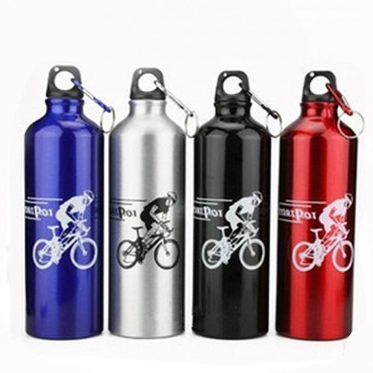 750ml Non-toxic Odorless Aluminum Alloy Sports Water Bottles