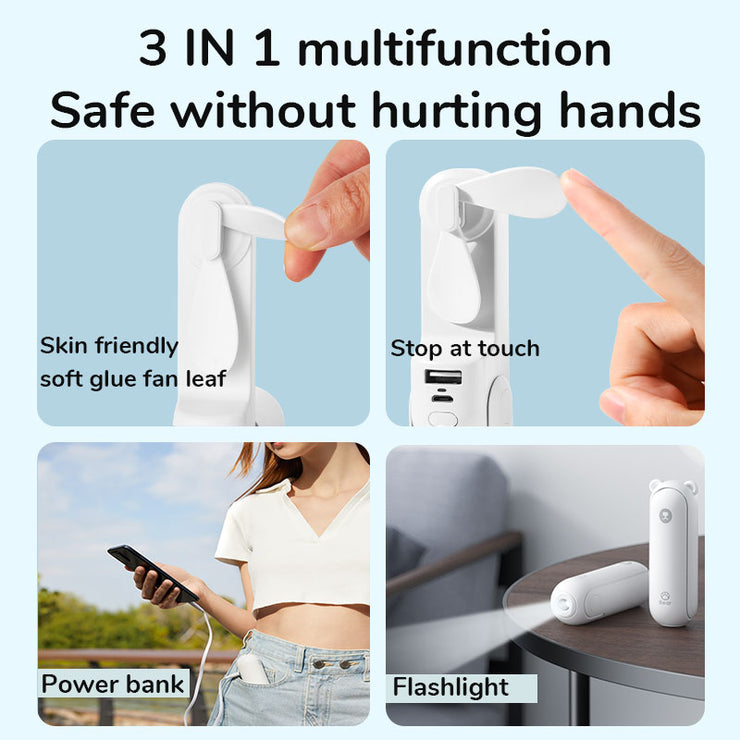 Portable Fan Mini Handheld Fan USB  Recharge