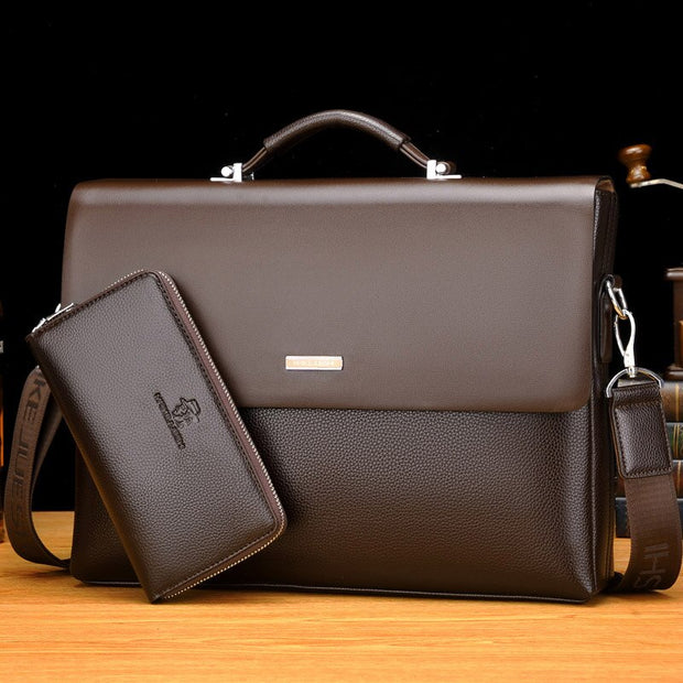High Quality Fashion Male Bag Messenger Business Handbag Laptop