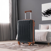 Hard shell luggage set 6-piece luggage set, expandable lightweight