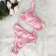 One shoulder one-piece swimsuit