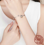 Pure silver s925 silver bracelet, women's bee chain