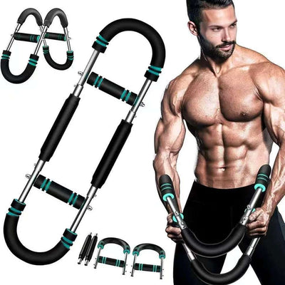 Multi functional adjustable arm strength device U-shaped