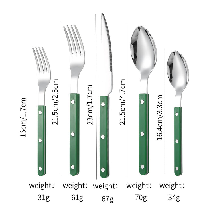 French Rivet ABS Handle Hotel Western Tableware Steak Knife