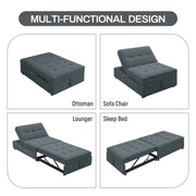 Four in one sofa bed, chair bed, multifunctional folding Ottoman bed