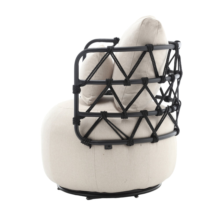 COOLMORE Upholstered Tufted Living Room Chair Textured