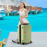 Contrast Color Hardshell Luggage 24inch Expandable Spinner Suitcase