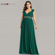 Ever Pretty Plus Size Formal Evening Dresses Long Women Elegant Burgundy