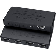 HDMI splitter 1/4 4K mini HDMI 1/4 splitter HD video on screen
