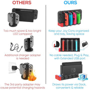 Switch Joy Con Controller Charger Dock Stand Station Holder for Nintendo Switch