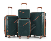 Luggage set of 4 pieces (14/20/24/28) with 4 360 degree
