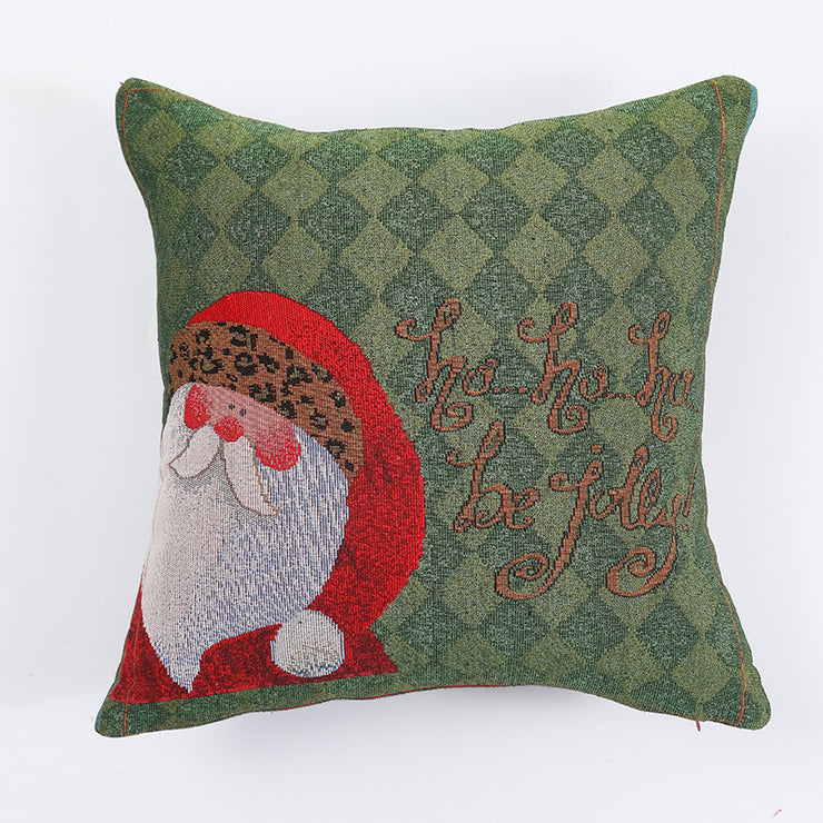 Christmas Pillow Cover (without core) Woven Cartoon
