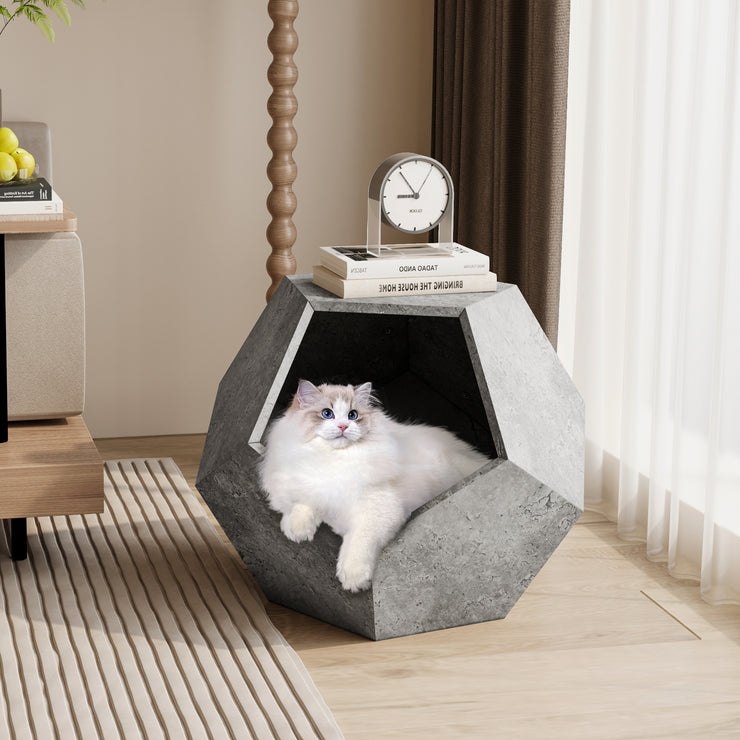 25.98"Modern Pet Furniture Cat Litter Side Table, Sofa Side Table,